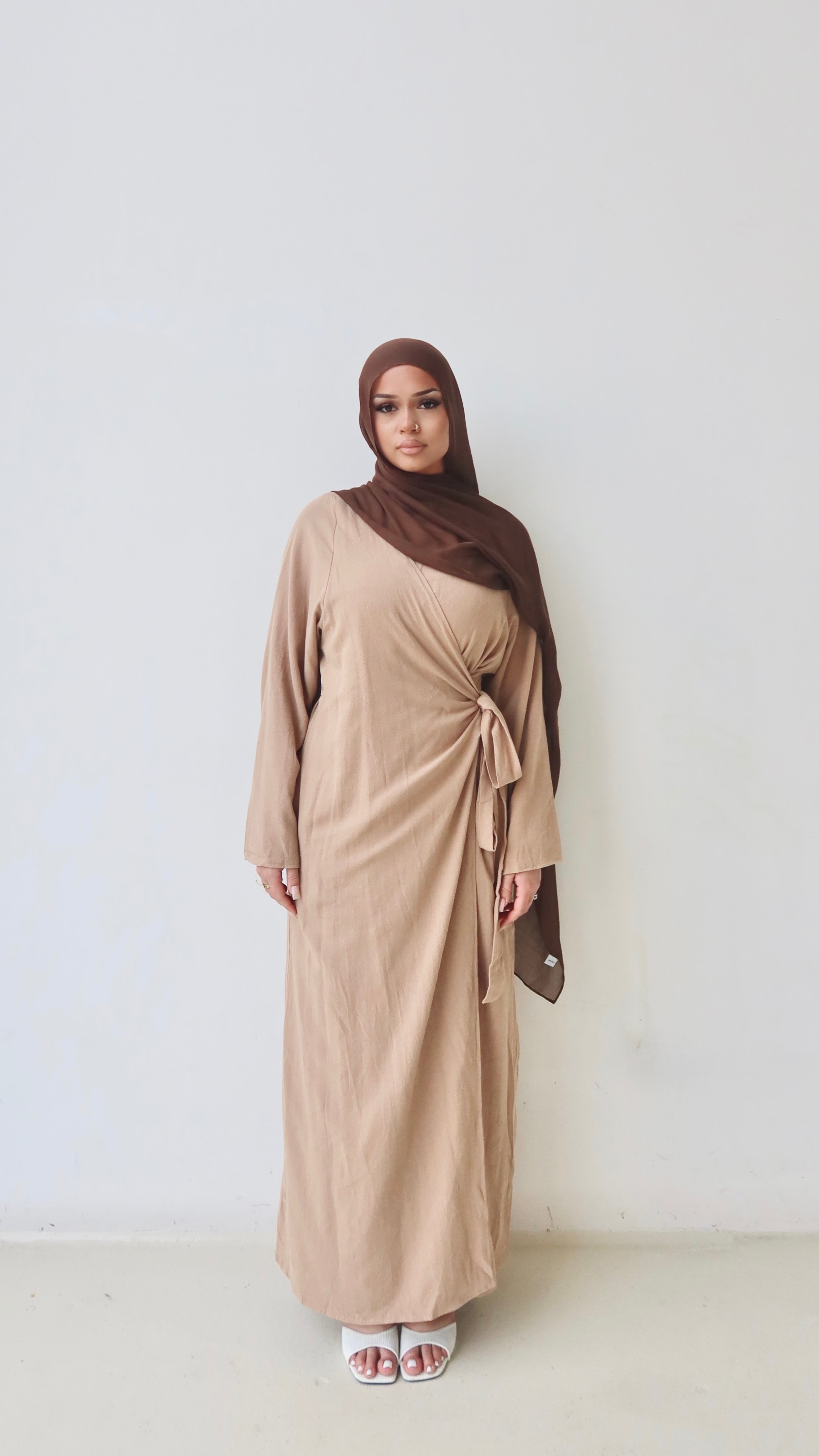 ‘DÜNYA’ Wrap Dress - Apple Cinnamon