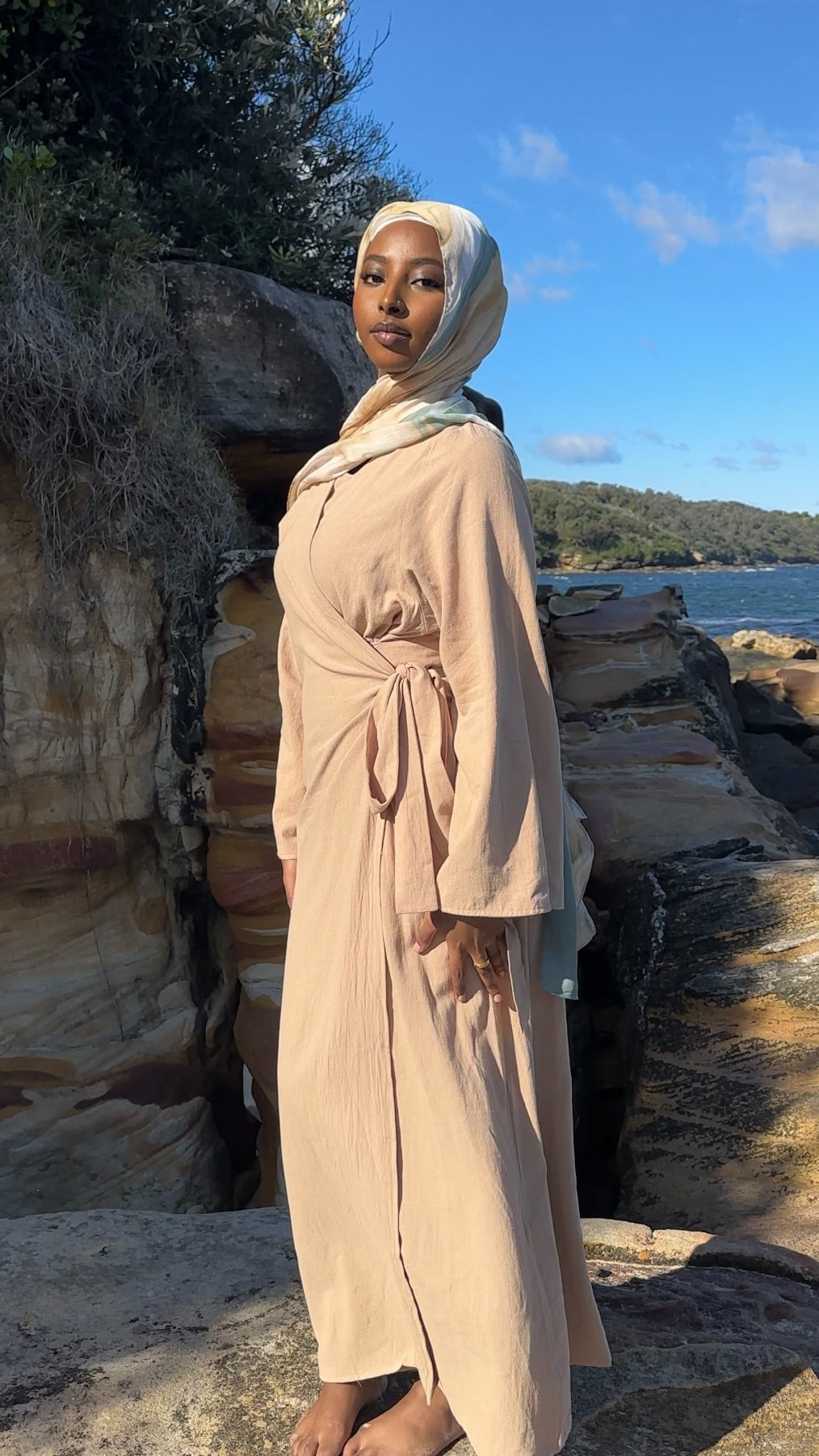 ‘DÜNYA’ Wrap Dress - Apple Cinnamon