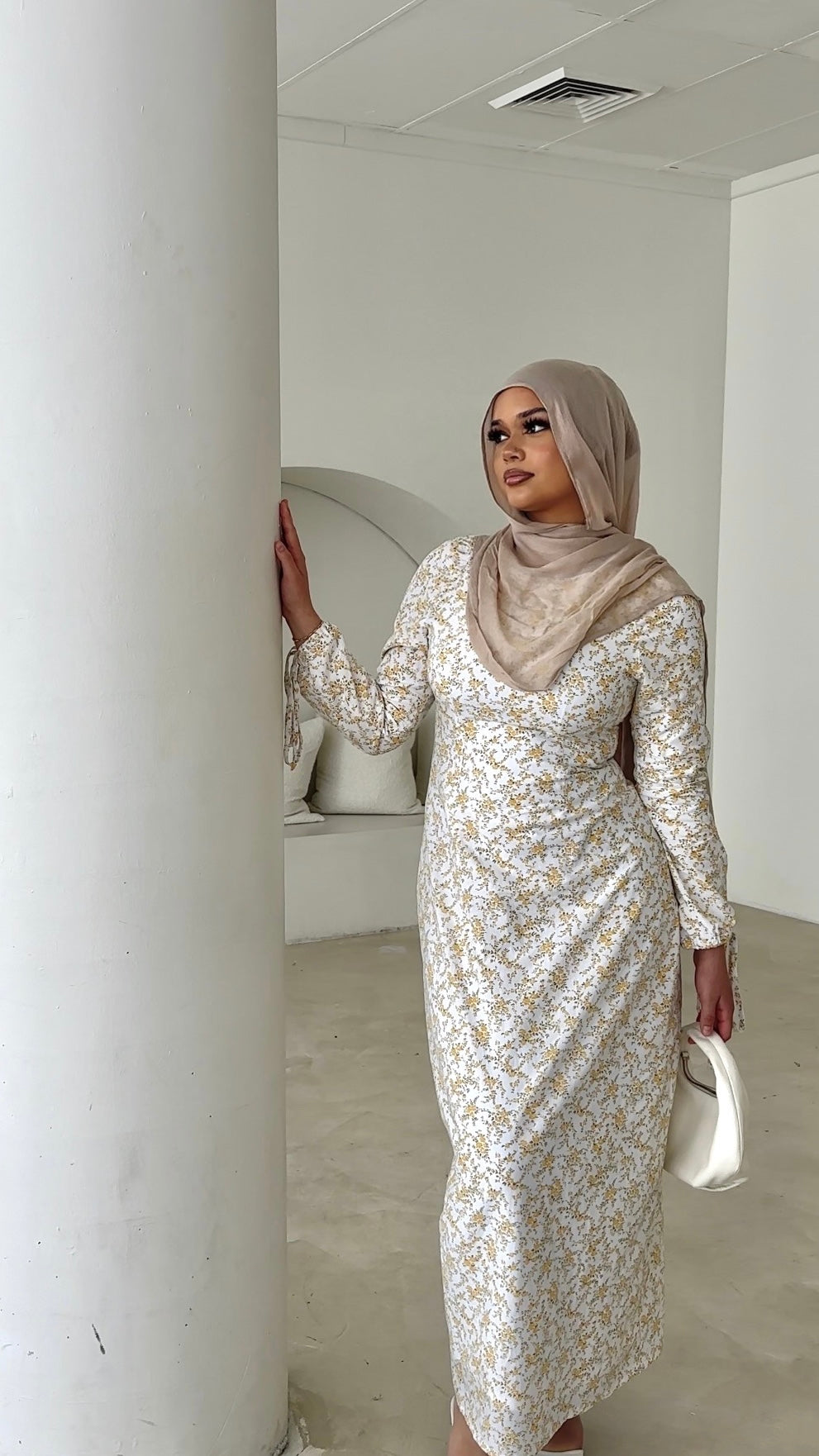 ‘MEYRAH’ Floral Dress - Dandelion Yellow
