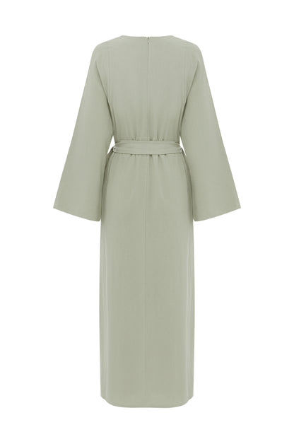 ‘DÜNYA’ Wrap Dress - Silver
