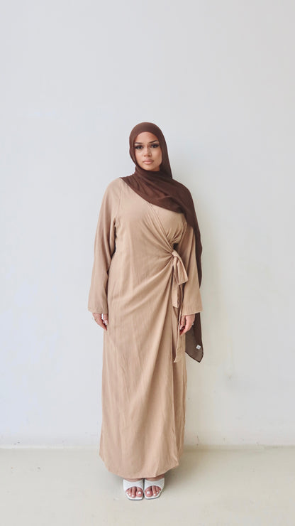 ‘DÜNYA’ Wrap Dress - Apple Cinnamon